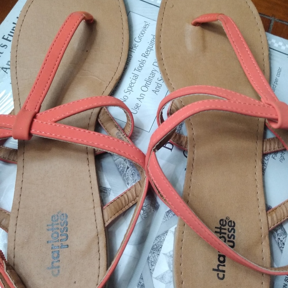 Charlotte Russe thong sandals